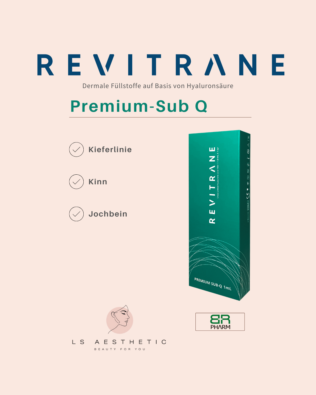 REVITRANE Premium Sub-Q Hyaluron Filler 1X1ml